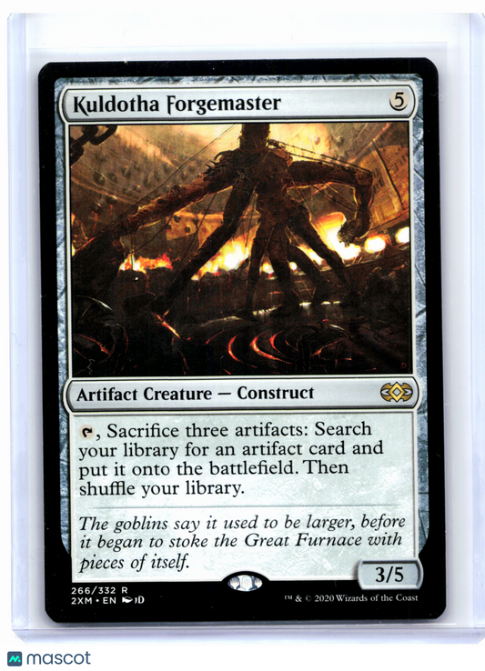 2020 Magic: The Gathering—Kuldotha Forgemaster #266 Double Masters—Rare Nonfoil