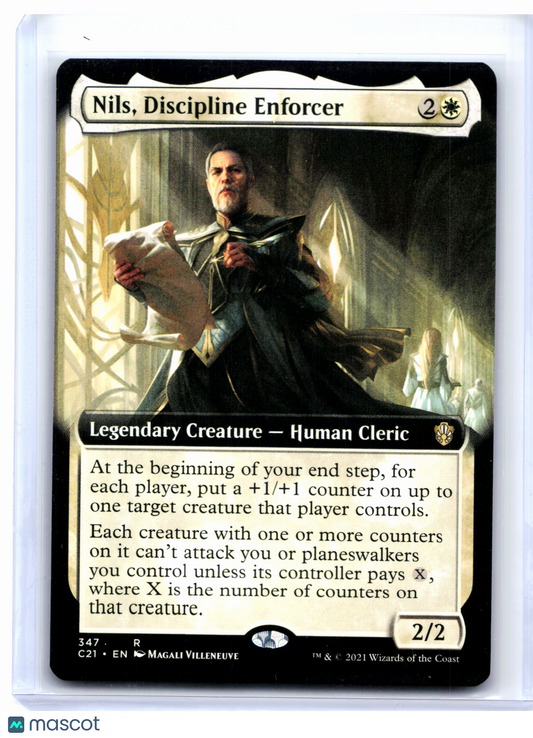 2021 Magic: TG—Nils, Discipline Enforcer (Extended Art) #347 C21—Rare Nonfoil