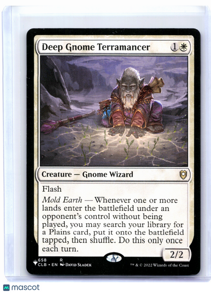 2022 Magic: TG—Deep Gnome Terramancer #658 The List Reprints—Rare Nonfoil