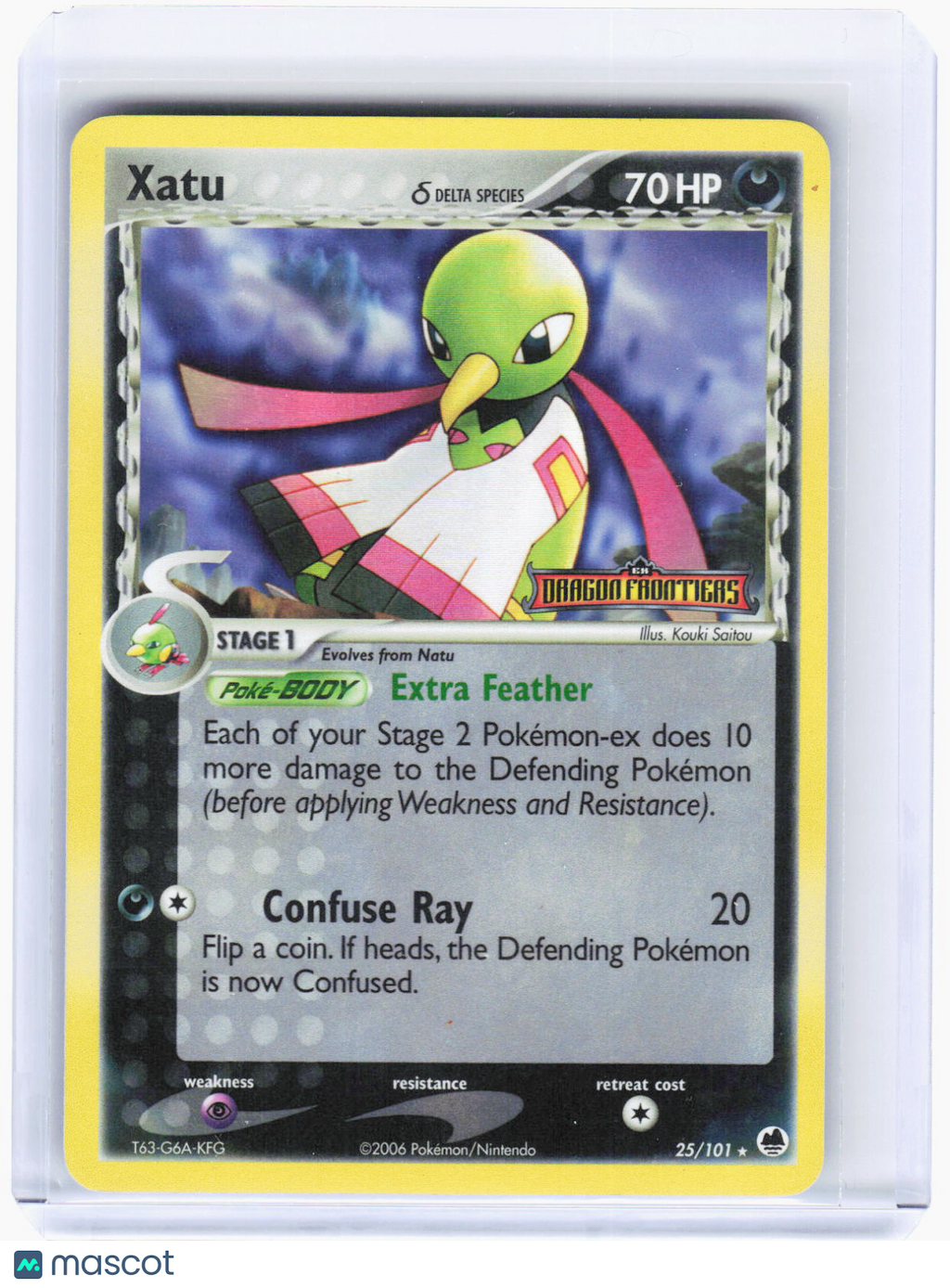 2006 Pokemon—Xatu (Delta Species) #25/101 Dragon Frontiers—Rare RH (LP)