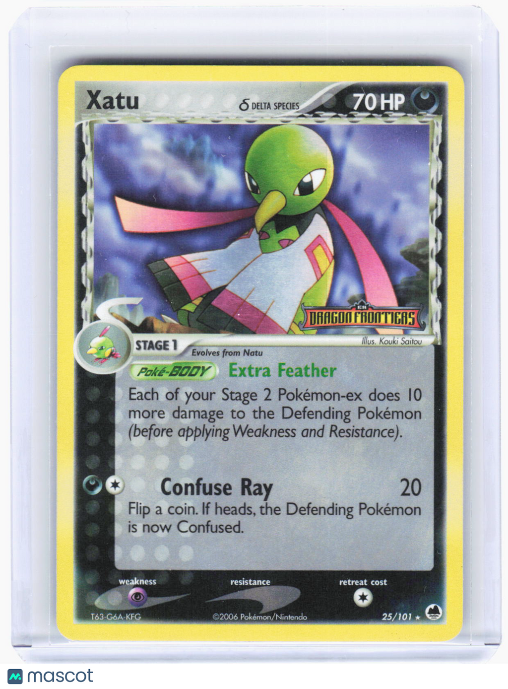 2006 Pokemon—Xatu (Delta Species) #25/101 Dragon Frontiers—Rare RH (LP)