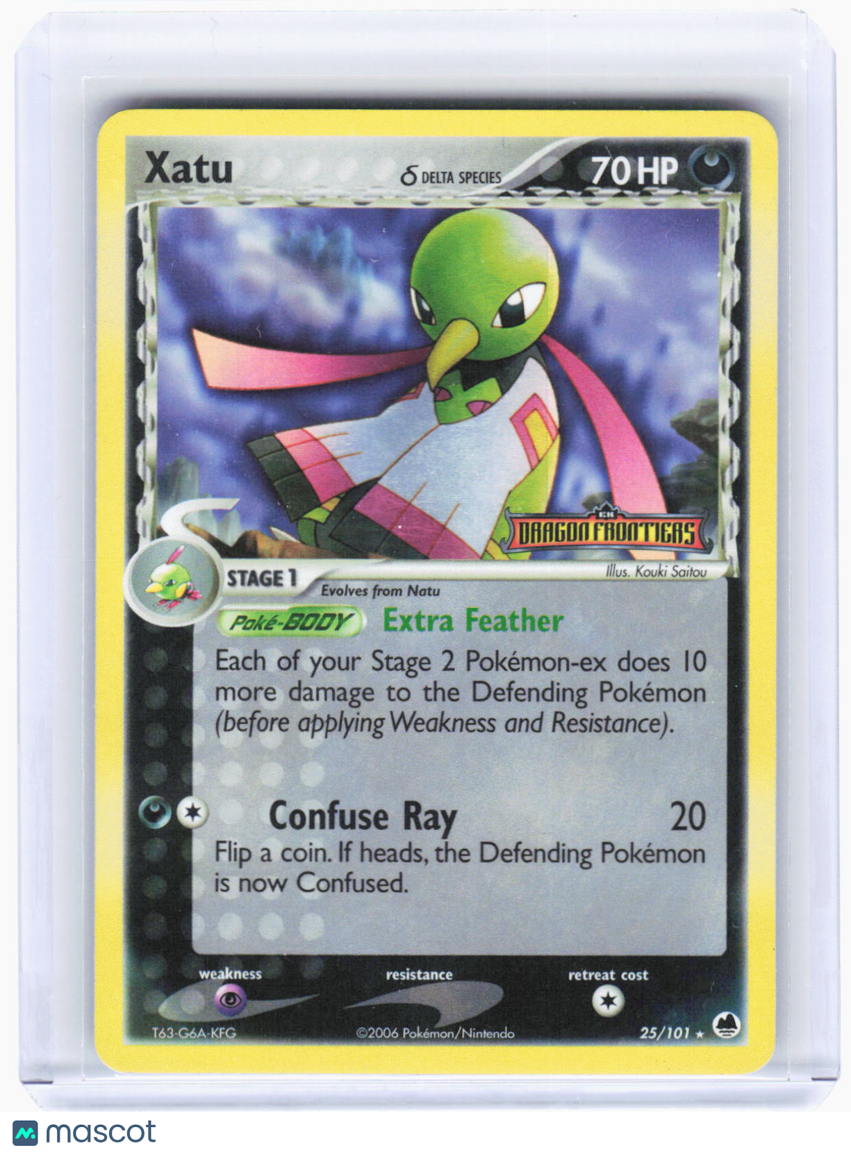 2006 Pokemon—Xatu (Delta Species) #25/101 Dragon Frontiers—Rare RH (LP)