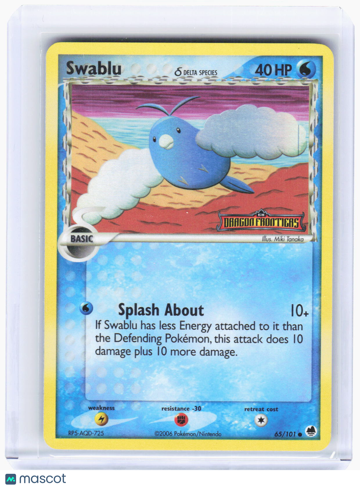 2006 Pokemon—Swablu (Delta Species) #65/101 Dragon Frontiers—Common RH (LP)