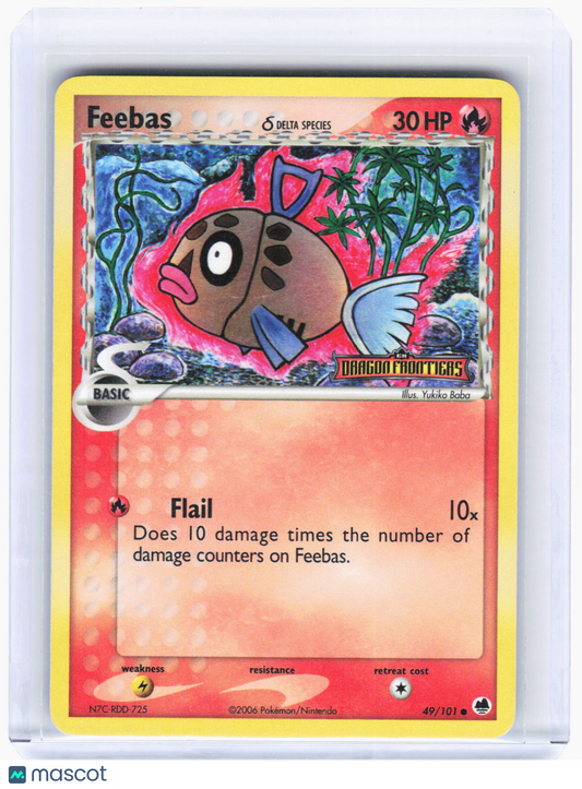 2009 Pokemon—Feebas (Delta Species) #49/101 Dragon Frontiers—Common RH (LP)