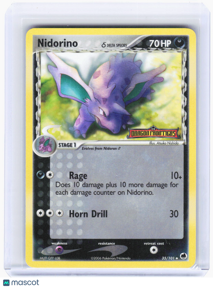 2009 Pokemon—Nidorino (Delta Species) #35/101 Dragon Frontiers—Uncommon RH (LP)