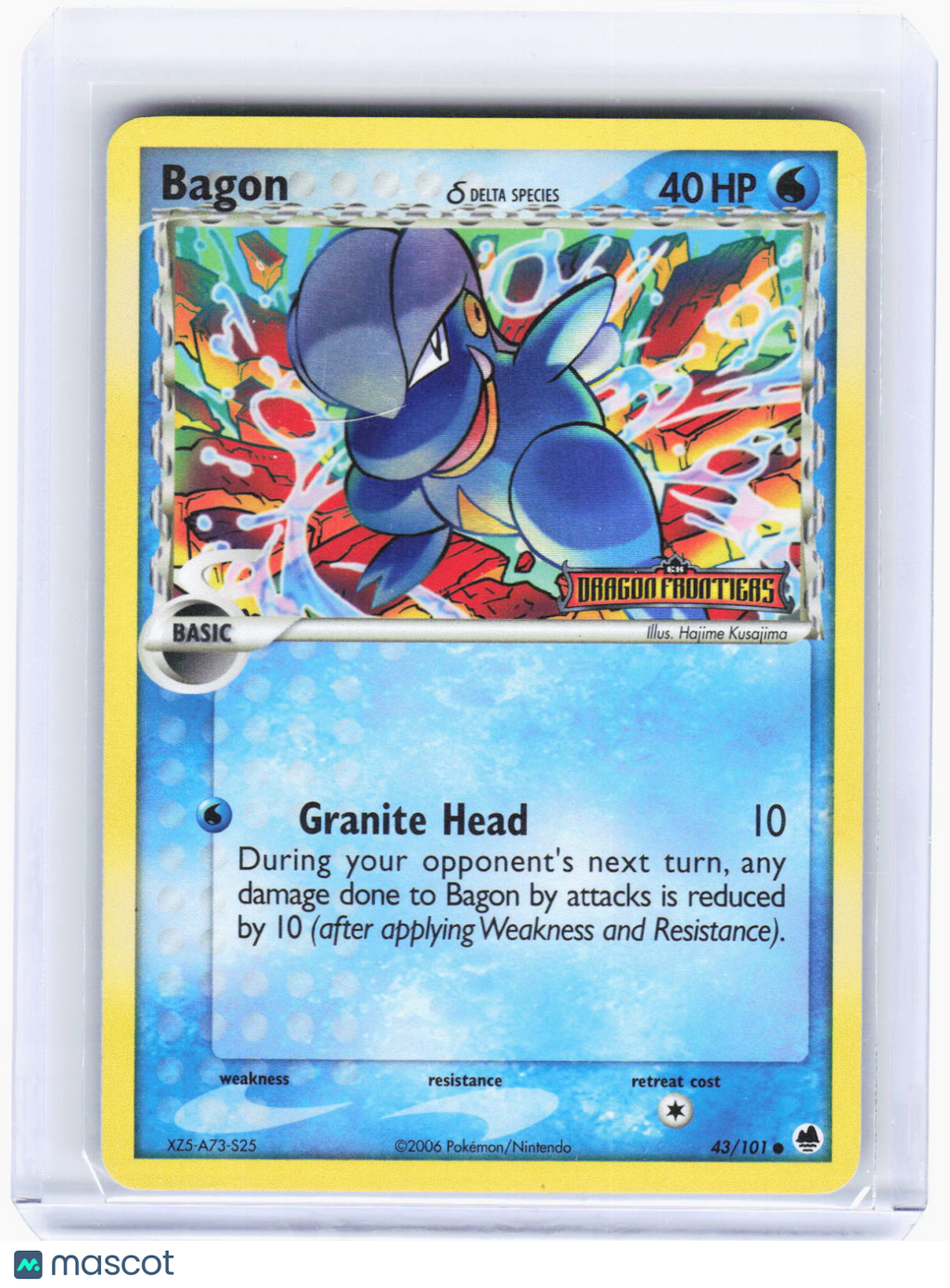 2006 Pokemon—Bagon (Delta Species) #43/101 Dragon Frontiers—Common RH (LP)