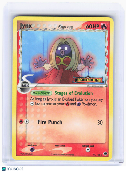 2006 Pokemon—Jynx (Delta Species) #17/101 Dragon Frontiers—Rare RH (LP)