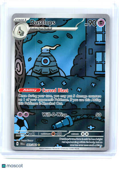 2024 Pokemon—Dusclops #69/64 Shrouded Fable—Illustration Rare Holo