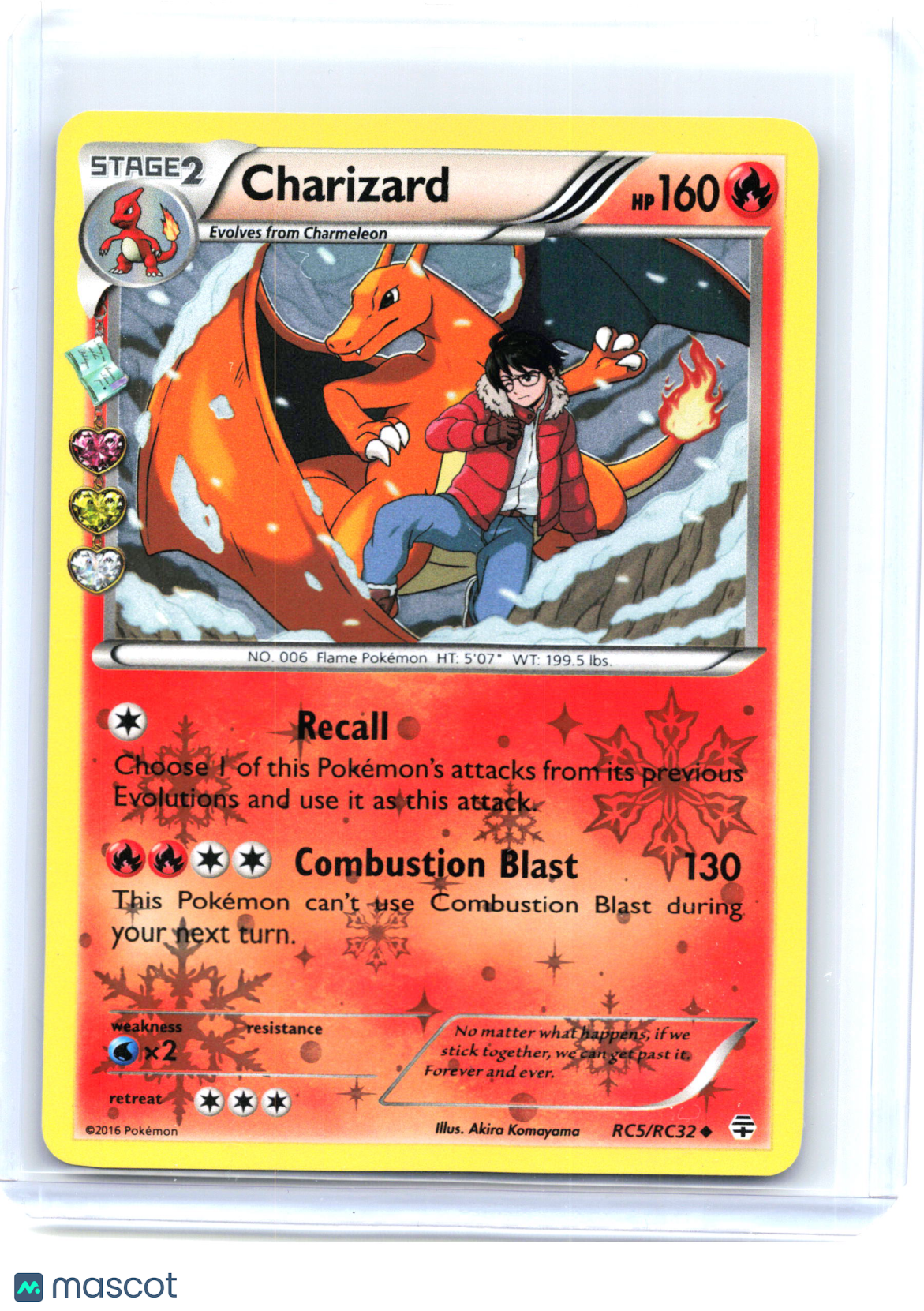 2016 Pokemon—Charizard #RC5/RC32 Radiant Collection—Uncommon Reverse Holo [LP]
