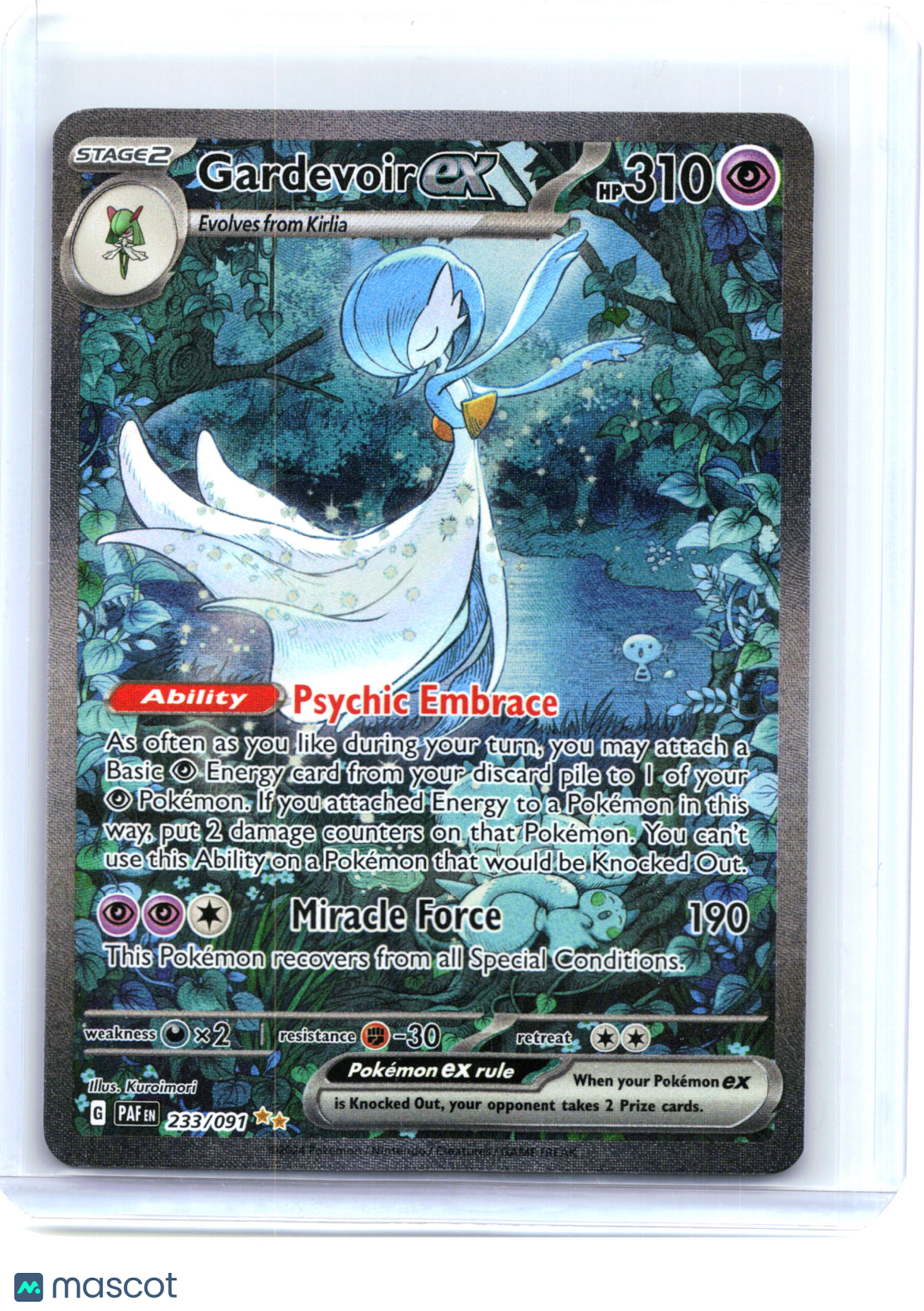 2024 Pokemon—Gardevoir ex #233/91 Paldean Fates—Special Illustration Rare [LP]
