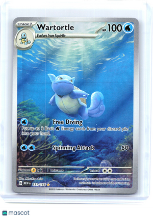 2023 Pokemon—Wartortle #171/165 Scarlet & Violet 151—Illustration Rare [MP]