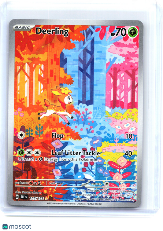 2024 Pokemon—Deerling #165/162 Temporal Forces—Illustration Rare Holo [LP]