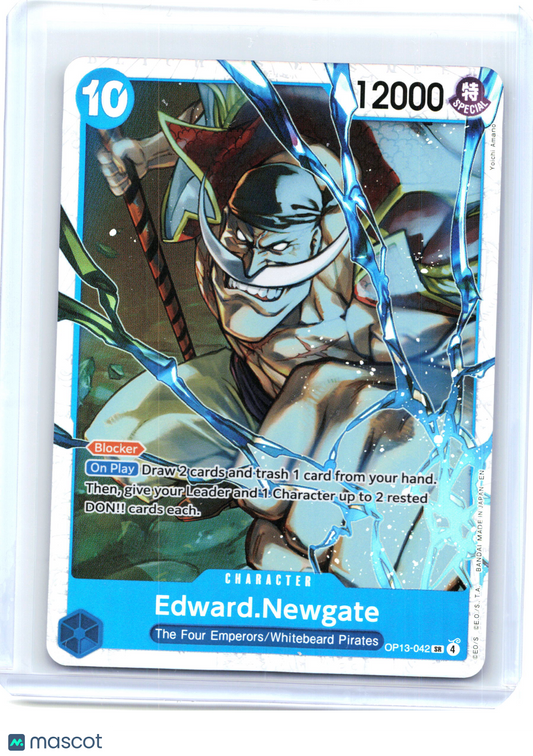 2025 One Piece—Edward.Newgate #OP13-042 Carrying On His Will—Super Rare Holo
