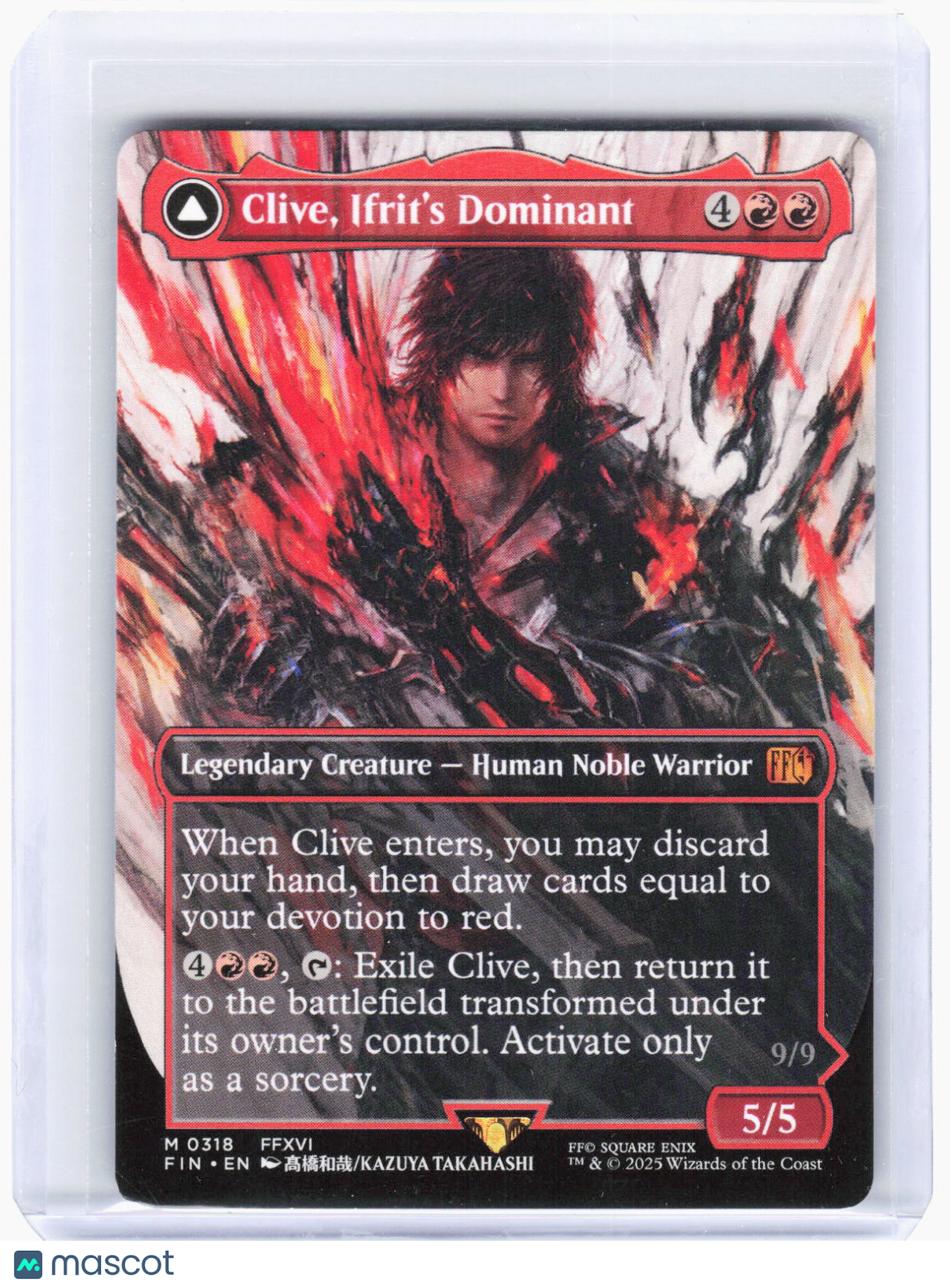 2025 Magic: The Gathering—Clive, Ifrit's Dominant  #318 (FIN)—Mythic Non-Foil