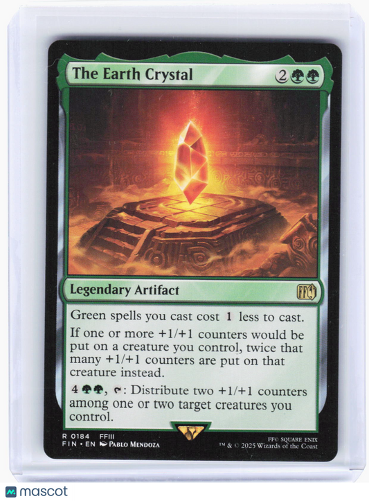 2025 Magic: The Gathering—The Earth Crystal #184 FINAL FANTASY—Rare Non-Foil