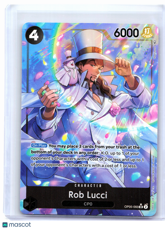 2023 One Piece—Rob Lucci (Alt Art) #OP05-093 Awakening of the New Era—SR Foil