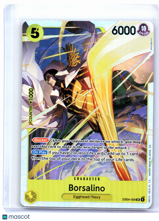 2026 One Piece—Borsalino #EB04-058 Adventure on Kami's Island—Super Rare Foil