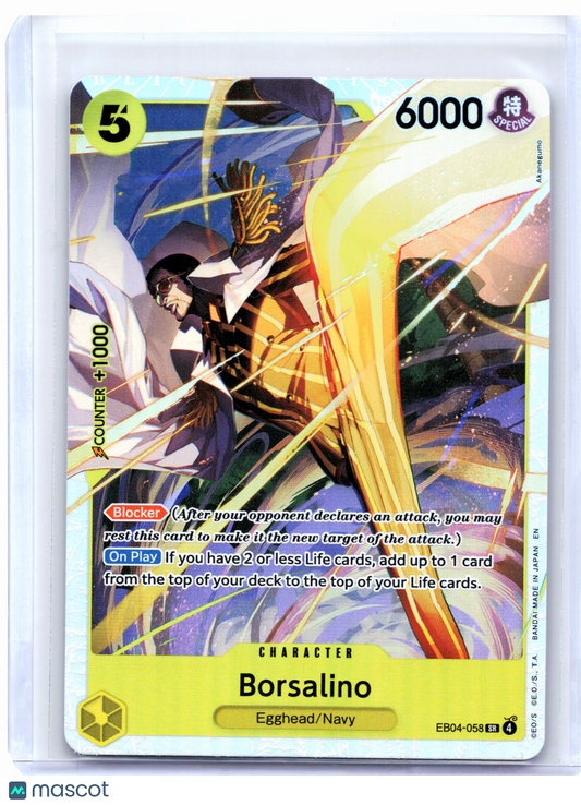 2026 One Piece—Borsalino #EB04-058 Adventure on Kami's Island—Super Rare Foil
