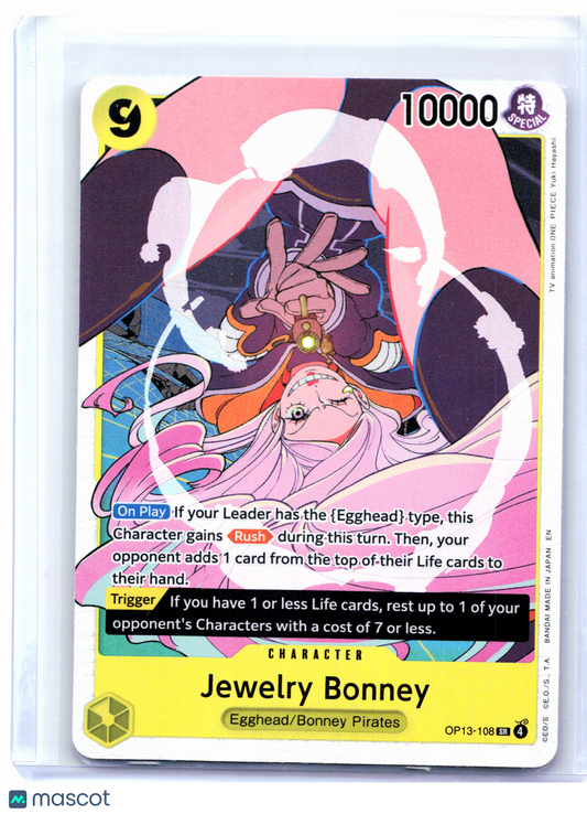 2025 One Piece—Jewelry Bonney #OP13-108 Carrying On His Will—Super Rare Foil