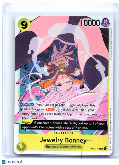 2025 One Piece—Jewelry Bonney #OP13-108 Carrying On His Will—Super Rare Foil