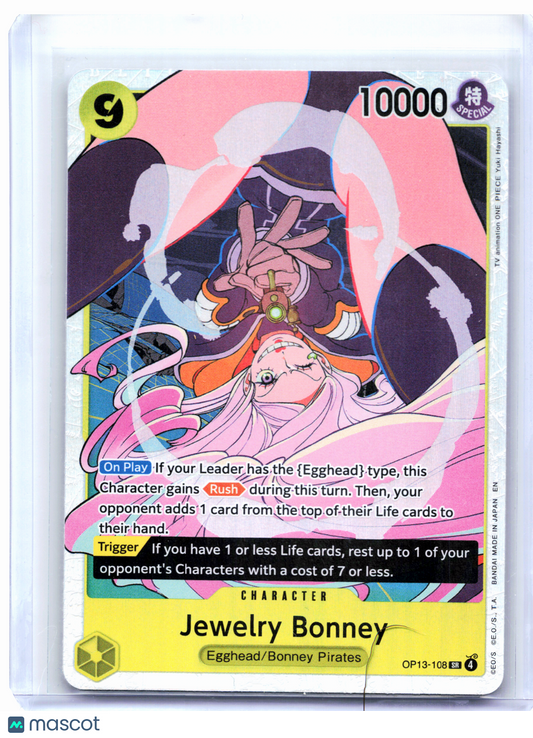 2025 One Piece—Jewelry Bonney #OP13-108 Carrying On His Will—Super Rare Foil