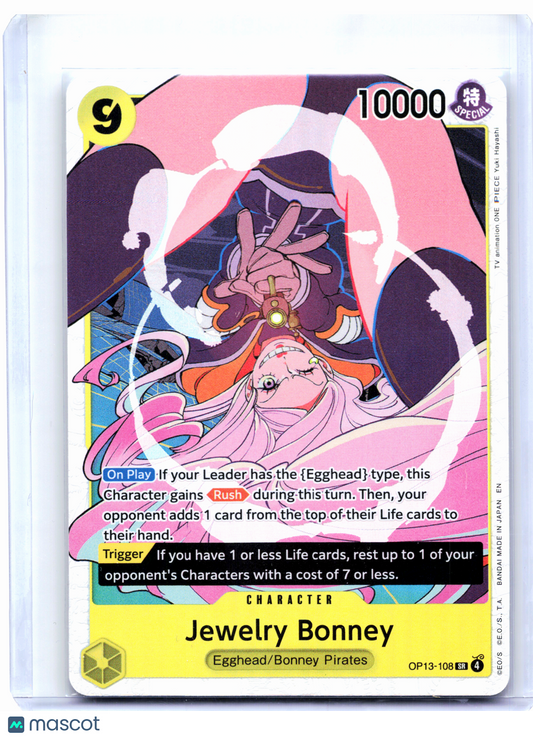 2025 One Piece—Jewelry Bonney #OP13-108 Carrying On His Will—Super Rare Foil