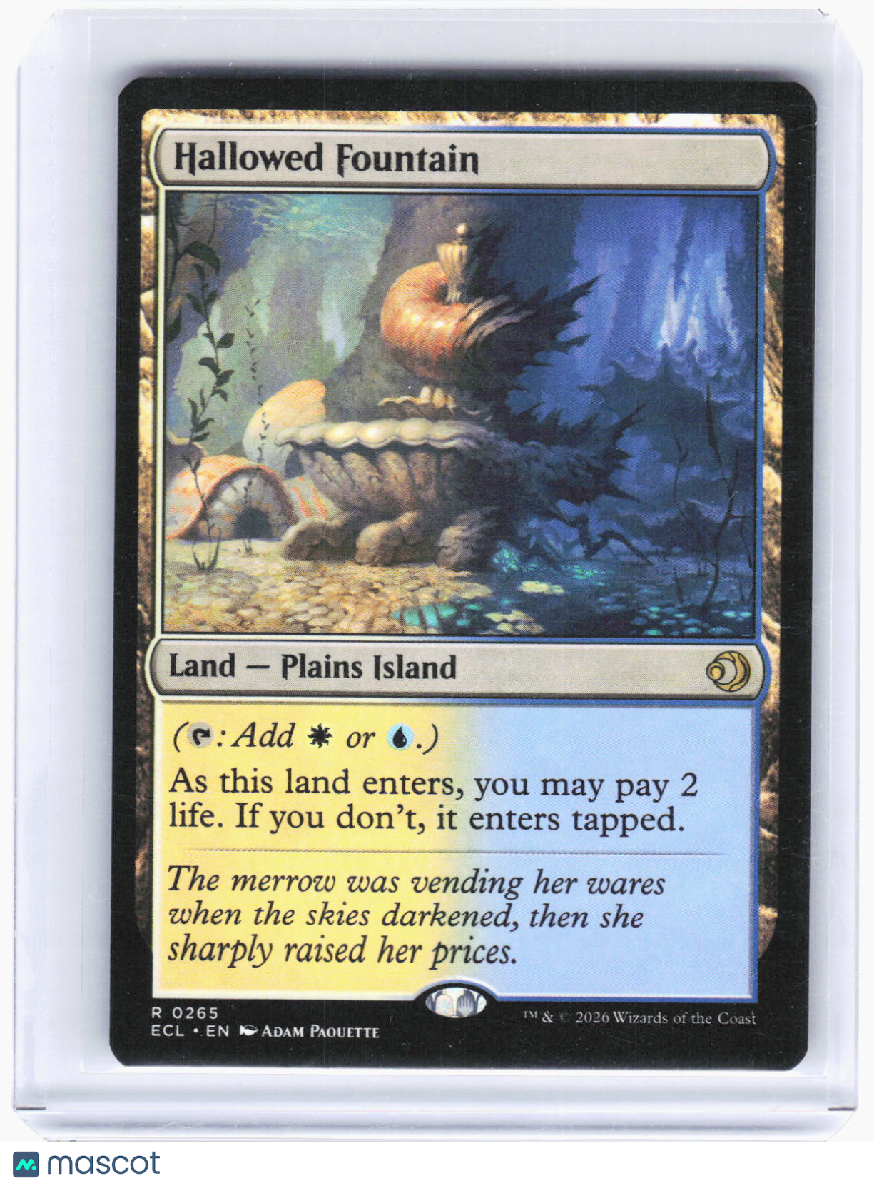 2020 Magic: The Gathering—Hallowed Fountain #265 Lorwyn Eclipsed—Rare Non-Foil