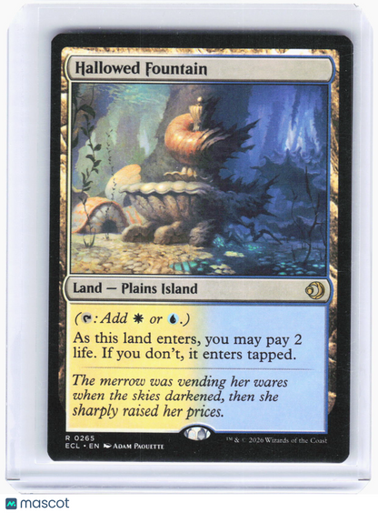 2020 Magic: The Gathering—Hallowed Fountain #265 Lorwyn Eclipsed—Rare Non-Foil
