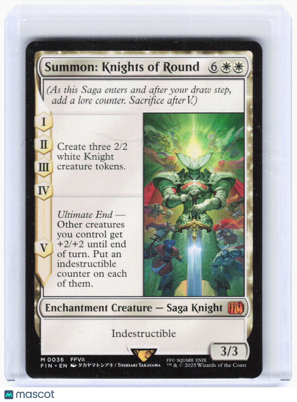 2025 Magic: The Gathering—Summon: Knights of Round #36 (FIN)—Mythic Non-Foil