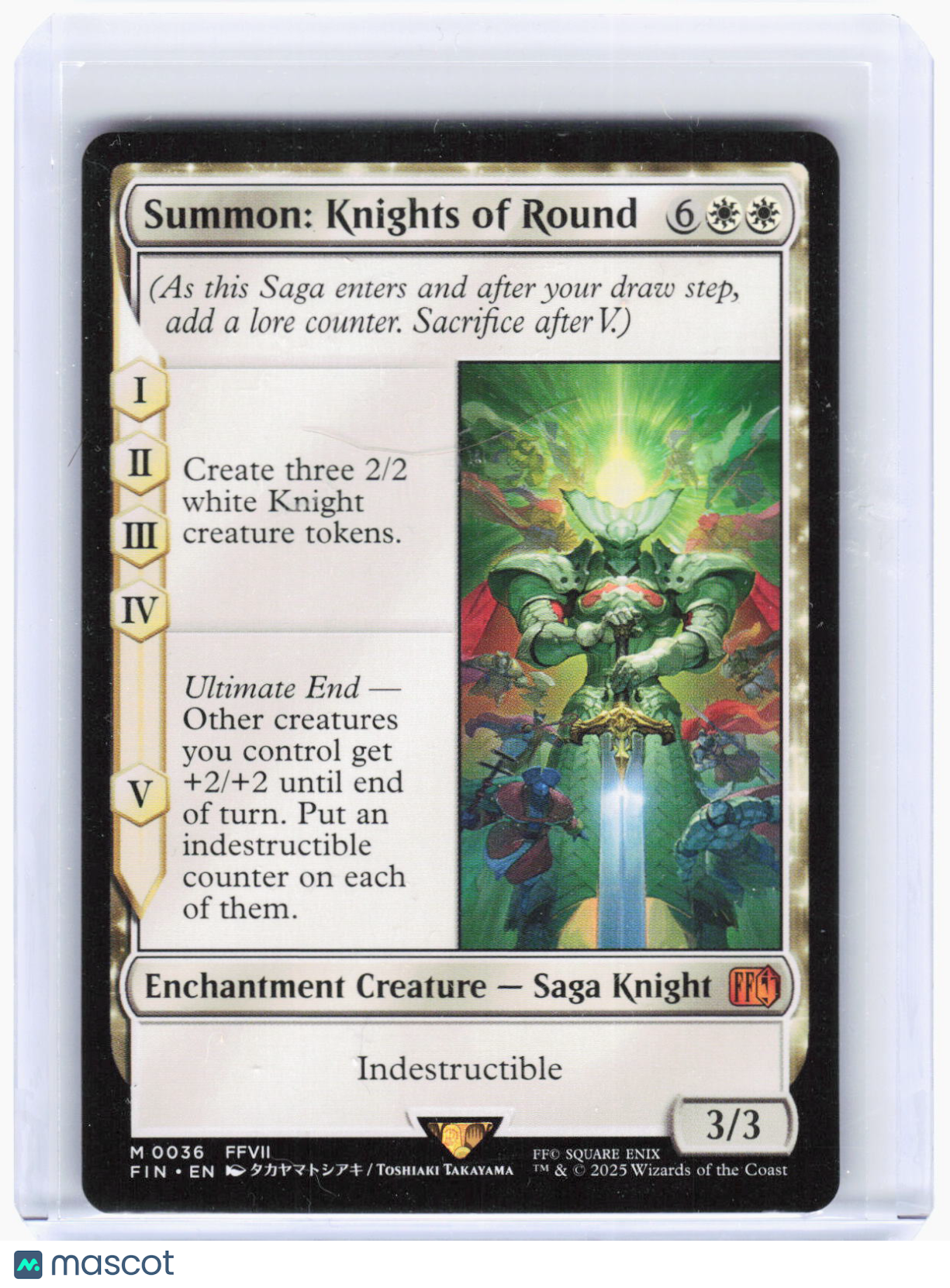 2025 Magic: The Gathering—Summon: Knights of Round #36 (FIN)—Mythic Non-Foil