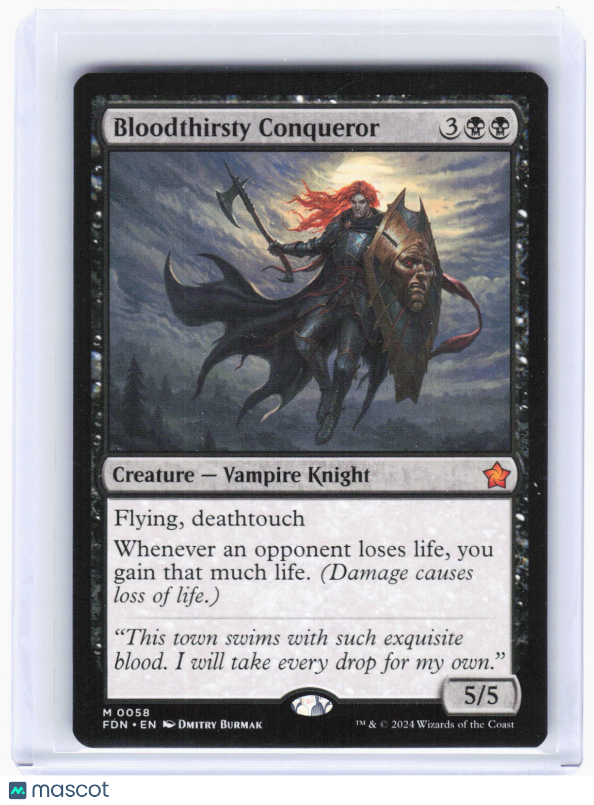 2024 Magic: The Gathering—Bloodthirsty Conqueror #58 Foundations—Mythic Non-Foil