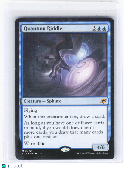 2025 Magic: The Gathering—Quantum Riddler #72 Edge of Eternities—Mythic Non-Foil