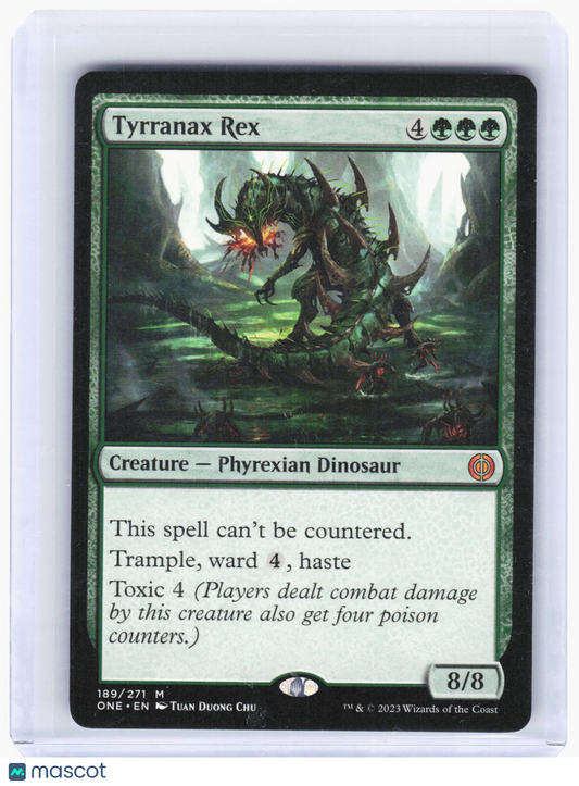 2023 Magic: The Gathering—Tyrranax Rex #189 (ONE)—Mythic Non-Foil