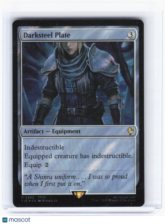 2025 Magic: The Gathering—Darksteel Plate (Surge Foil) #342 (FIC)—Rare Foil
