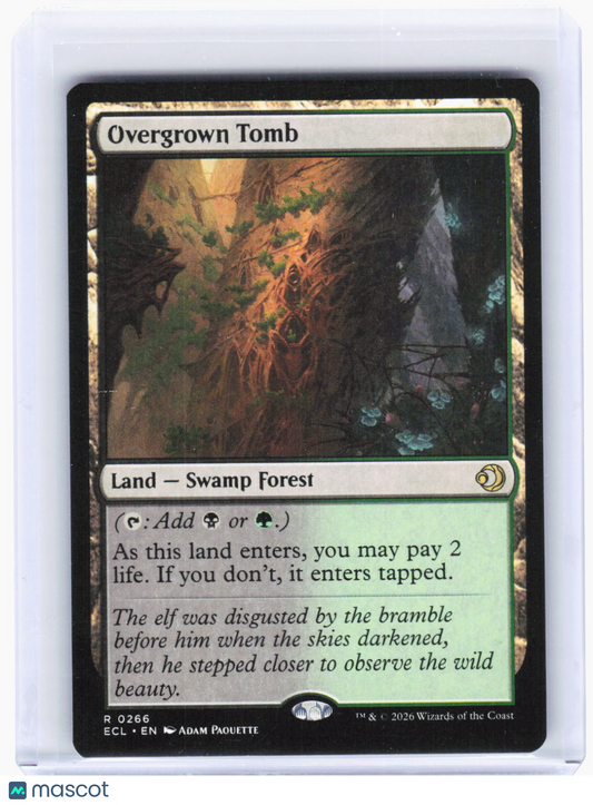 2026 Magic: The Gathering—Overgrown Tomb #266 Lorwyn Eclipsed—Rare Non-Foil