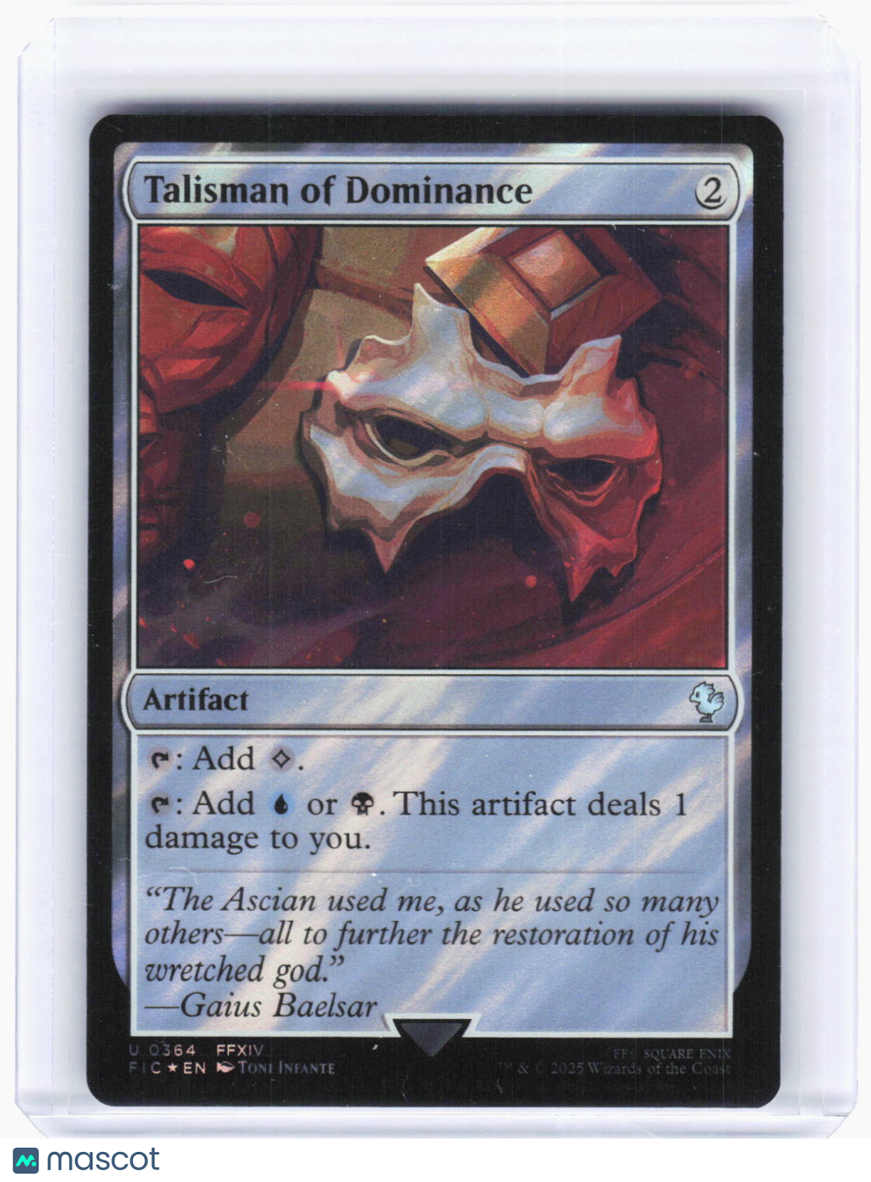 2023 Magic: The Gathering—Talisman of Dominance #364 (FIC)—Uncommon Foil