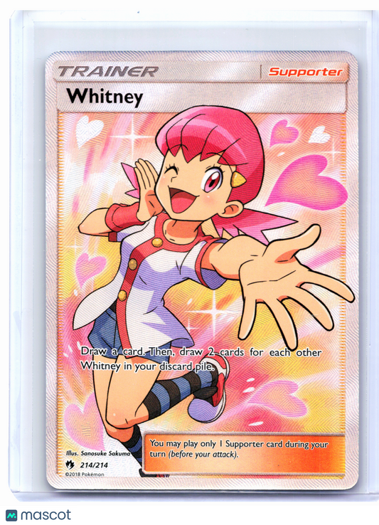 2018 Pokemon—Whitney (Full Art) #214/214 Lost Thunder—Ultra Rare Holo