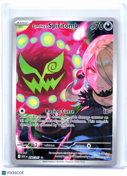 2026 Pokemon—Cynthia's Spiritomb #244/217 Ascended Heroes—Illustration Rare [LP]