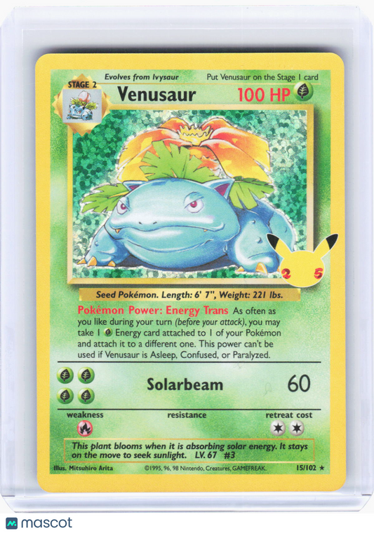 2021 Pokemon—Venusaur #15/102 Celebrations: Classic Collection—Foil