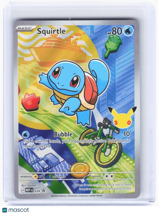 2026 Pokemon—Squirtle #039 Mega Evolution Promo Cards—Black Star Promo Foil