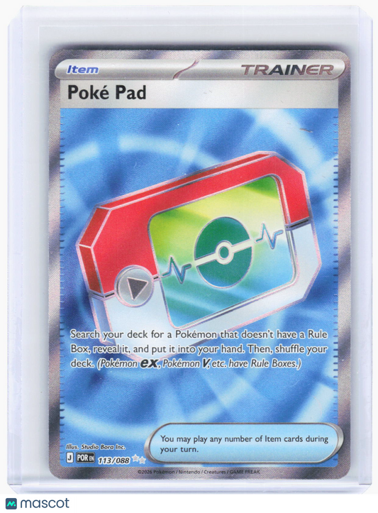 2026 Pokemon—Poké Pad #113/88 Perfect Order—Ultra Rare Foil