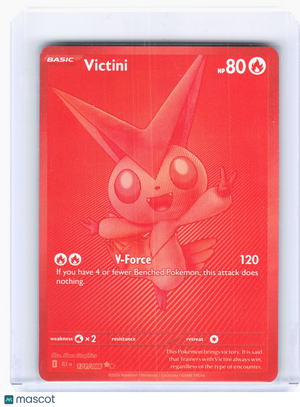 2025 Pokemon—Victini #171 Black Bolt—Black White Rare Holo