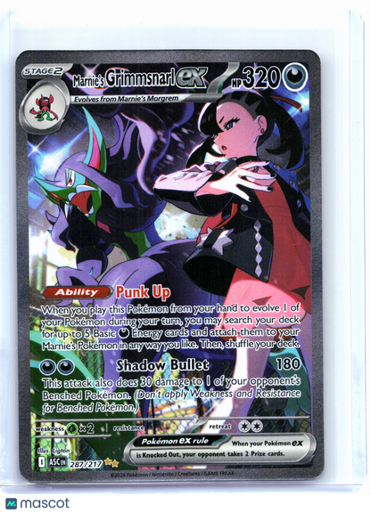 2026 Pokemon—Marnie's Grimmsnarl ex #287 Ascended Heroes—SIR Holo