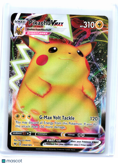 2020 Pokemon—Pikachu VMAX #44 Vivid Voltage—Ultra Rare Holo