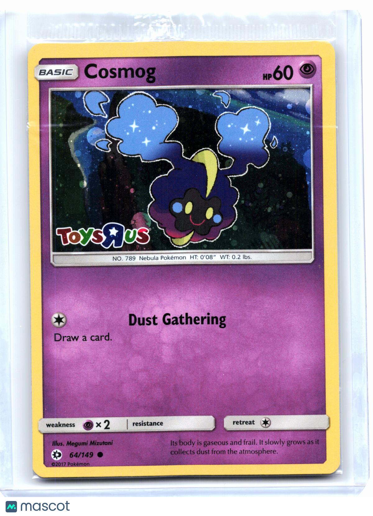 2017 Pokemon—Cosmog #64—Promo Holo [Sealed] [Toys R Us]