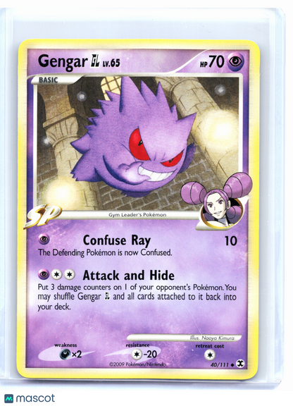 2009 Pokemon—Gengar GL #40 Rising Rivals—Uncommon Holo [Moderately Played]