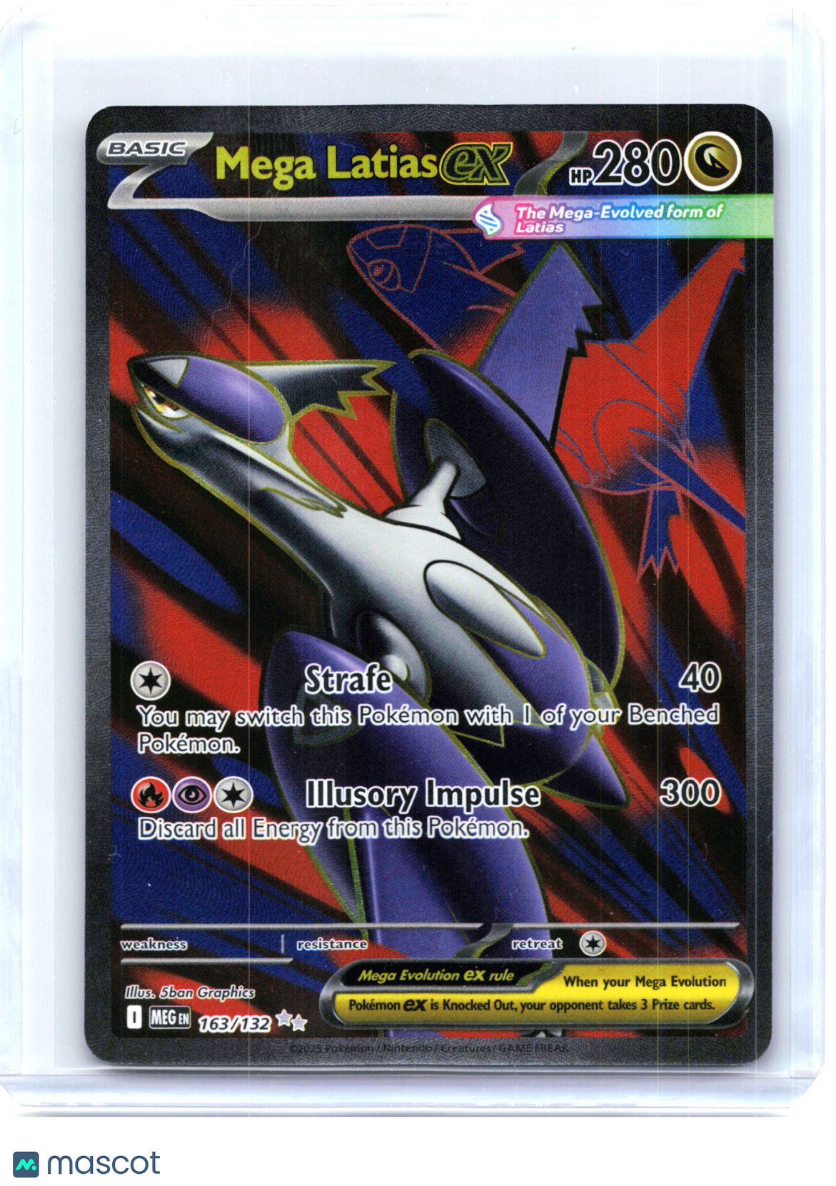 2025 Pokemon—Mega Latias ex #163/132 Mega Evolution—Ultra Rare Holo