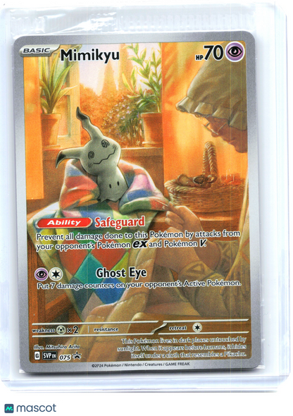 2024 Pokemon—Mimikyu #075 Scarlet & Violet Promo—Black Star Promo Holo (Sealed)