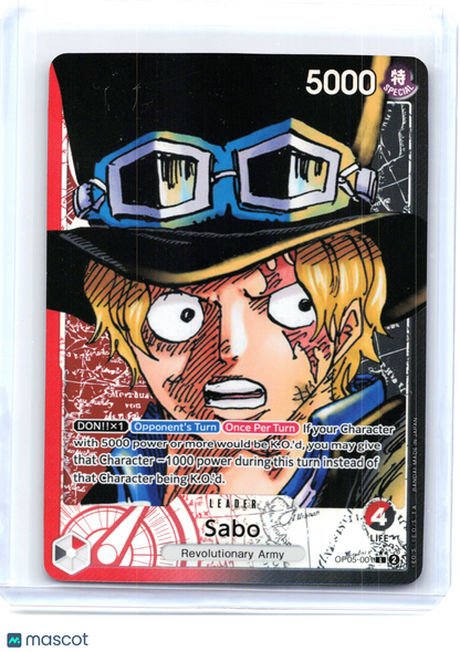 2023 One Piece—Sabo #OP05-001 Awakening of the New Era—Leader Holo (Alt Art)