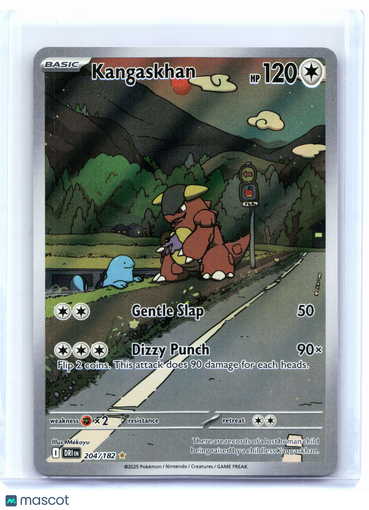 2025 Pokemon—Kangaskhan #204 Destined Rivals—Illustration Rare Holo [LP]